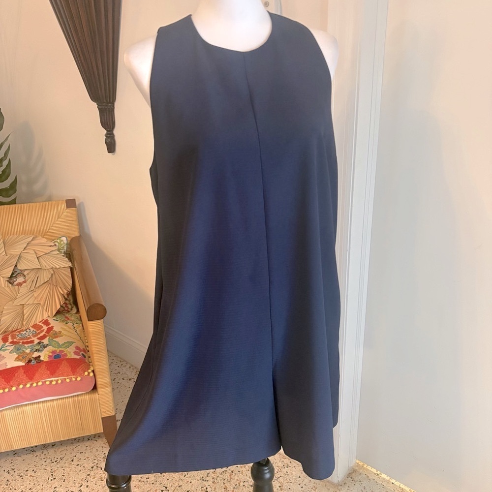 FRENCH CONNECTION Navy Blue Romper! Sleeveless! Pockets! Excellent Condition. M